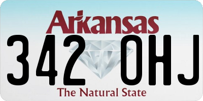 AR license plate 342OHJ
