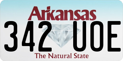 AR license plate 342UOE