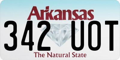 AR license plate 342UOT