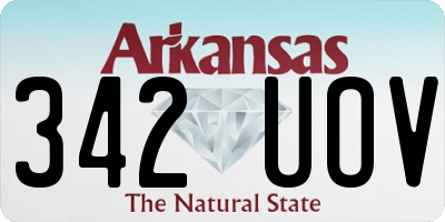 AR license plate 342UOV