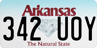 AR license plate 342UOY