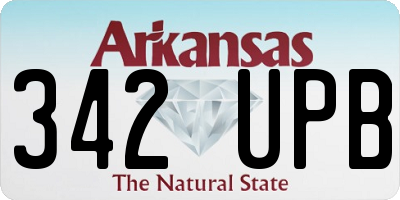 AR license plate 342UPB