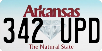 AR license plate 342UPD