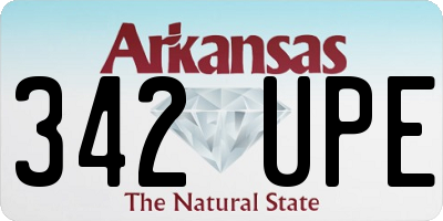 AR license plate 342UPE