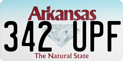 AR license plate 342UPF