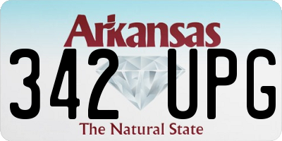 AR license plate 342UPG