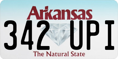 AR license plate 342UPI