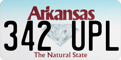 AR license plate 342UPL