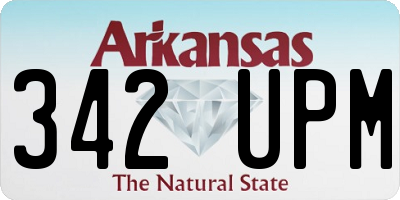 AR license plate 342UPM