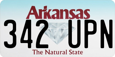 AR license plate 342UPN