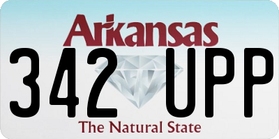 AR license plate 342UPP