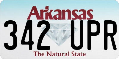 AR license plate 342UPR