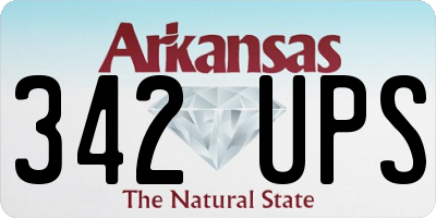 AR license plate 342UPS
