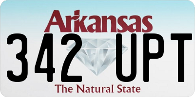 AR license plate 342UPT
