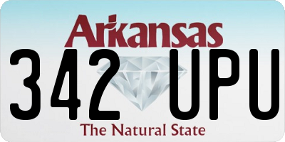 AR license plate 342UPU