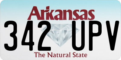 AR license plate 342UPV