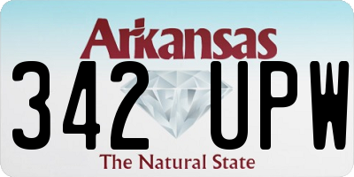 AR license plate 342UPW
