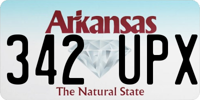 AR license plate 342UPX