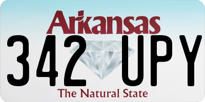 AR license plate 342UPY