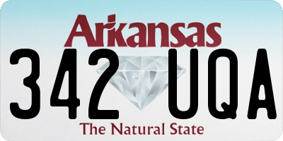 AR license plate 342UQA