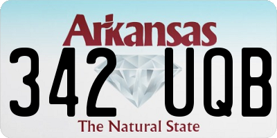 AR license plate 342UQB