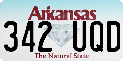 AR license plate 342UQD