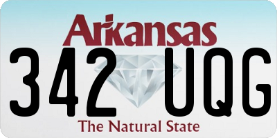 AR license plate 342UQG