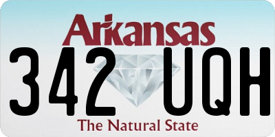 AR license plate 342UQH