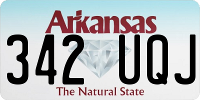 AR license plate 342UQJ