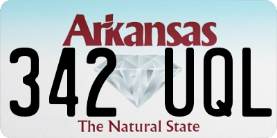 AR license plate 342UQL