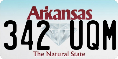AR license plate 342UQM