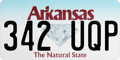 AR license plate 342UQP