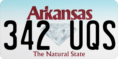 AR license plate 342UQS