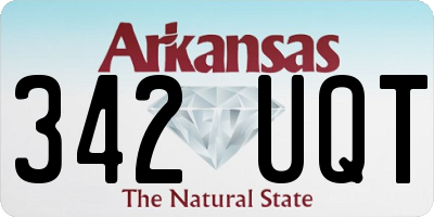 AR license plate 342UQT