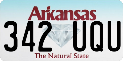 AR license plate 342UQU