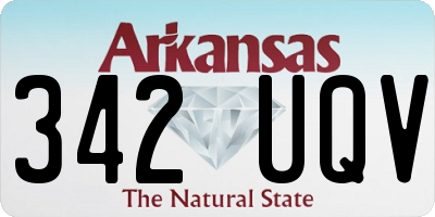 AR license plate 342UQV