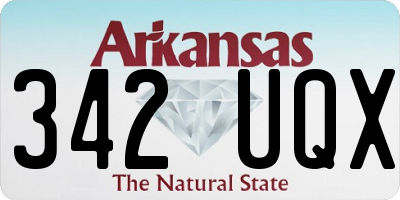 AR license plate 342UQX