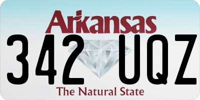 AR license plate 342UQZ