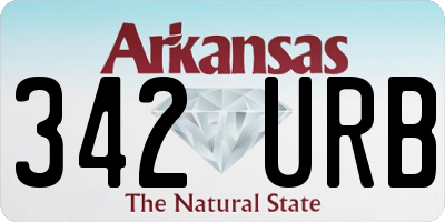 AR license plate 342URB