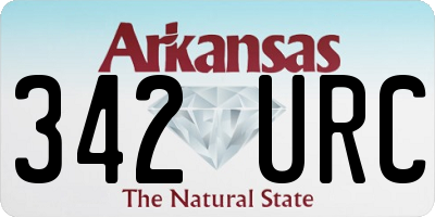 AR license plate 342URC