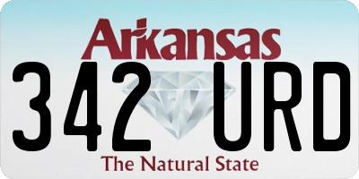 AR license plate 342URD