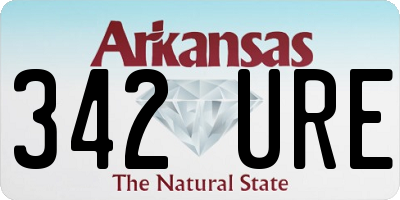 AR license plate 342URE