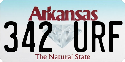 AR license plate 342URF