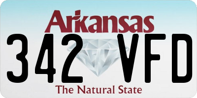 AR license plate 342VFD