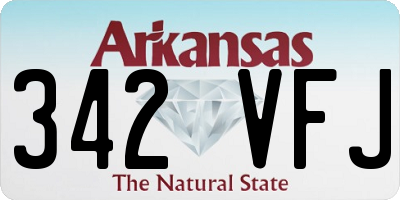AR license plate 342VFJ