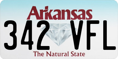 AR license plate 342VFL