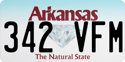 AR license plate 342VFM