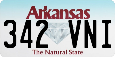AR license plate 342VNI