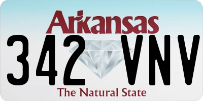 AR license plate 342VNV