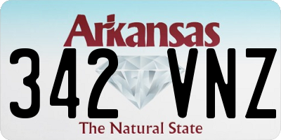 AR license plate 342VNZ